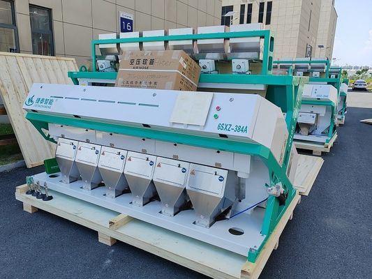 6 μηχανή διαλογέων χρώματος υδατοπτώσεων IOT για το κολλώδες φασόλι καφέ ρυζιού 4-8T/H