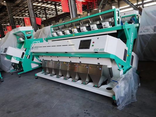 Μηχανή διαλογής χρωμάτων καφέ 7 Chute 448 Channels Soybean Sorter 4KW
