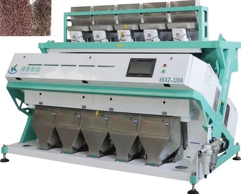Δονούμενος 5 σωλήνες 320 καναλιών Spices Color Sorter Μηχάνημα ταξινόμησης χρωμάτων ρυζιού