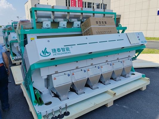 6/384 ταξινομώντας μηχανή σιταριού καναλιών 4-8T/H περισσότερη 99,99% ακρίβεια 220V 50Hz