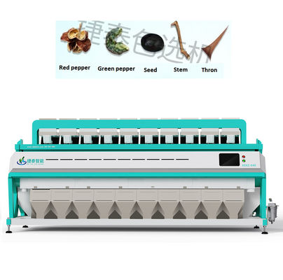 Μηχανή διαλογής πιπεριών 220V / 50HZ Διανοητική συσκευή διαλογής χρωμάτων για βιομηχανία